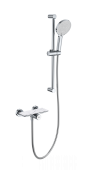 Смеситель для душа с гарнитуром WONZON & WOGHAND ClickPlate, Хром (WW-B2052-A-CR)