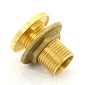 Выпуск резервуарный Н 1/2" с контргайкой, фланец без заглушки