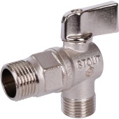 STOUT Кран шаровой угловой для бытовой техники 1/2"