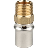 STOUT Переходник с наружной резьбой 1/2"х20 для металлопластиковых труб прессовой