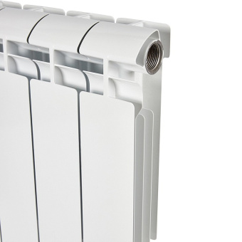 ALPHA 350 4 секций радиатор алюминиевый боковое подключение (белый RAL 9016)