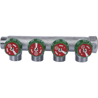 STOUT SMB-6850-343404 STOUT Коллектор регулирующий 3/4", 4 отвода 3/4"ЕК