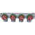 STOUT SMB-6850-343404 STOUT Коллектор регулирующий 3/4", 4 отвода 3/4"ЕК