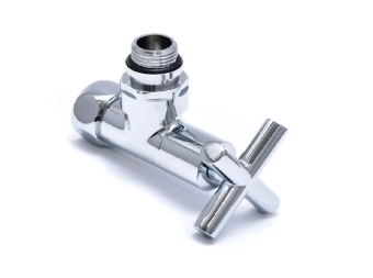 Вентиль запорный угловой 3/4''х1/2'' г/ш (4710-Крестовой)