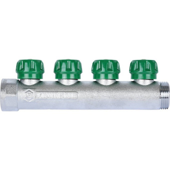 STOUT SMB-6850-011204 STOUT Коллектор регулирующий 1", 4 отвода 1/2"