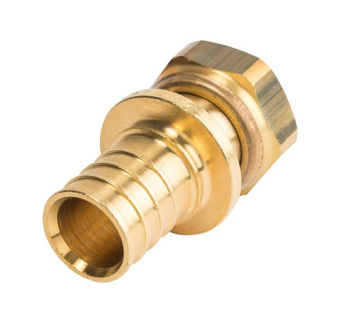 STOUT Переходник с накидной гайкой 16xG 3/4" для труб из сшитого полиэтилена аксиальный