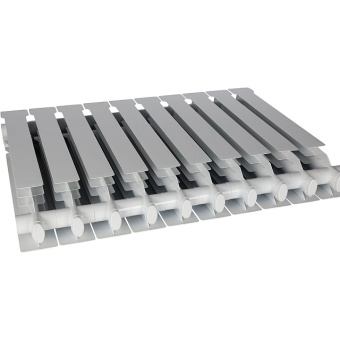 VEGA 500 10 секций радиатор алюминиевый боковое подключение (белый RAL 9016)