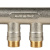 STOUT Коллектор с шаровыми кранами 3/4", 4 отвода 1/2" (синие ручки)