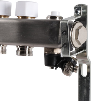 Коллектор с расходомерами, с клапаном, сливом, 5 выходов