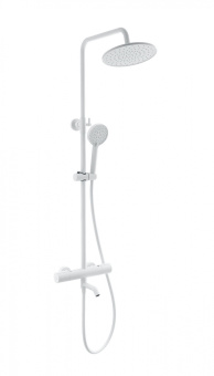 Душевая система с термостатом WONZON & WOGHAND INN 2, Белый матовый (WW-A3006-T1-MW)