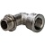STOUT Угольник с упором НВ никелированный 3/8