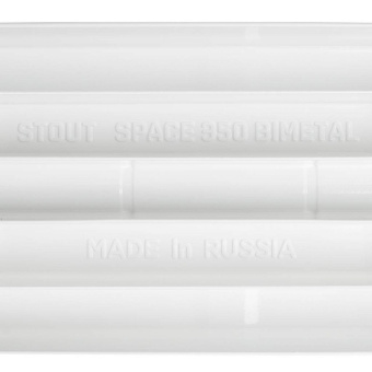 STOUT Space 350 10 секций радиатор биметаллический боковое подключение RAL9016