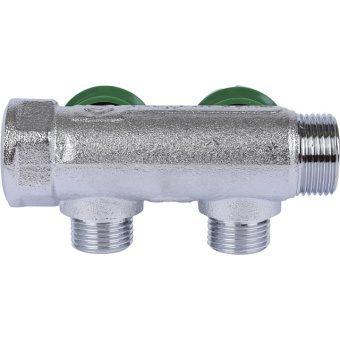 STOUT SMB-6849-341202 STOUT Коллектор регулирующий 3/4", 2 отвода 1/2" плоское уплотнение