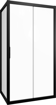 Душевой уголок STWORKI Эстерсунд DE019R80120200BLK 120x80 см профиль черный матовый