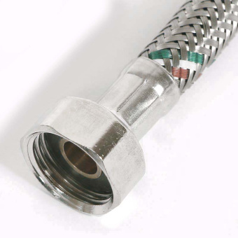 Гибкая подводка для воды UNI-FITT ВВ 1/2" 30 см оплетка из нержавеющей стали