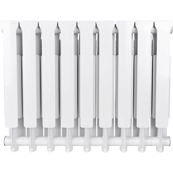 STOUT Bravo 500 9 секций радиатор алюминиевый боковое подключение RAL9010