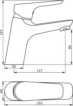 Смеситель для раковины STWORKI by Damixa Дублин HFDB02100 хром