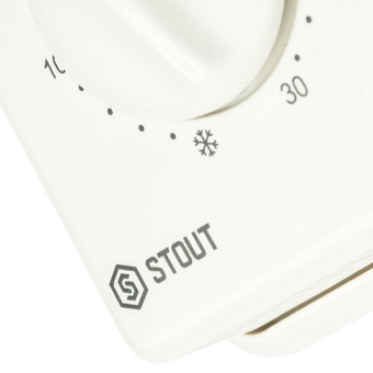 STOUT STE-0001 Комнатный проводной термостат TI-N с переключателем зима-лето и светодиодом