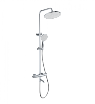 Душевая система с термостатом WONZON & WOGHAND CAPSULE, Хром (WW-B3031-A2-CR)