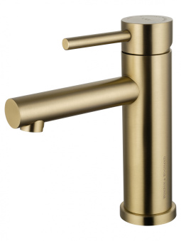 Смеситель для раковины WONZON & WOGHAND, Брашированное золото (WW-H9089-BG)