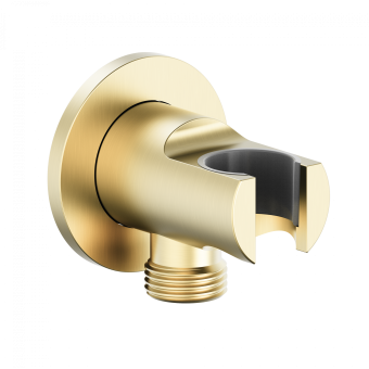 Шланговое подключение с держателем WONZON & WOGHAND, Брашированное золото (WW-HZ2319-BG)