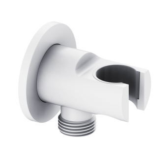 Шланговое подключение с держателем WONZON & WOGHAND, Белый матовый (WW-HZ2319-MW)