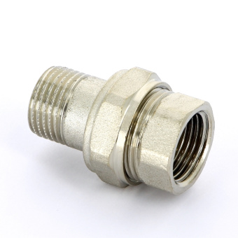 Разъемное соединение НВ никелированное с прокладкой O-ring UNI-FITT 1/2" прямое