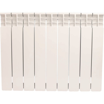 STOUT Space 500 9 секций радиатор биметаллический боковое подключение RAL9016