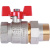 ROMMER Шаровой кран с американкой 1 1/4" ВН/НР, ручка бабочка