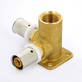 Водорозетка пресс-В проходная UNI-FITT 16х1/2"x16