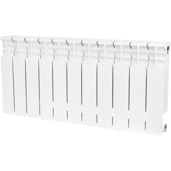 STOUT Space 350 11 секций радиатор биметаллический боковое подключение RAL9016