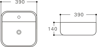 Тумба с раковиной STWORKI Ноттвиль 60 бежевый шелк, без отверстия под смеситель