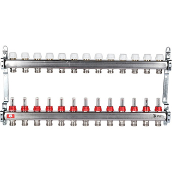 Коллектор STOUT с расходомером, 13 выходов