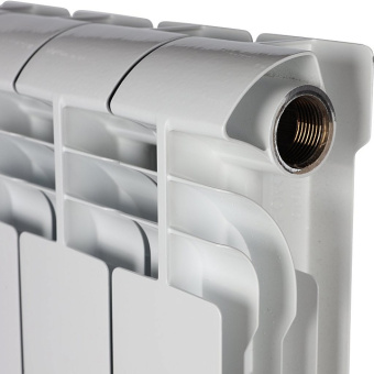 VEGA 500 4 секций радиатор биметаллический боковое подключение (белый RAL 9016)