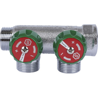 STOUT SMB-6850-343402 STOUT Коллектор регулирующий 3/4", 2 отвода 3/4"ЕК