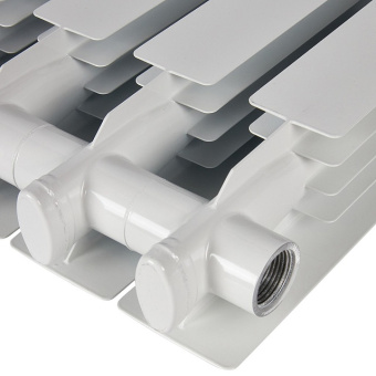 ALPHA 350 4 секций радиатор алюминиевый боковое подключение (белый RAL 9016)