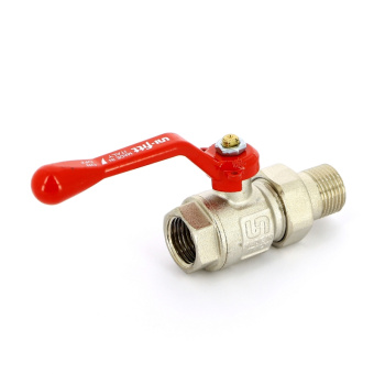 Кран шаровой НВ 1/2" UNI-FITT полнопроходной рычаг с разъемным соединением