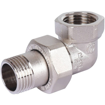 STOUT Разъемное угловое соединение "американка" ВН, никелированное 1/2"