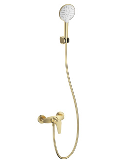 Смеситель для душа WONZON & WOGHAND ALFA, Брашированное золото (WW-AE3102-BG)