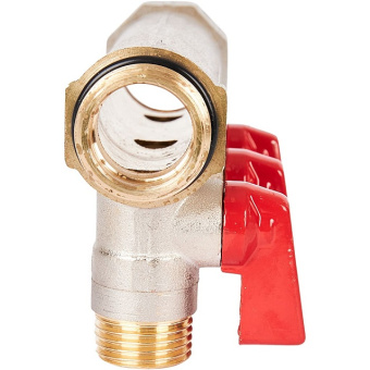 STOUT SMB 6210 341203 STOUT Коллектор с шаровыми кранами 3/4", 3 отвода 1/2" (красные ручки)