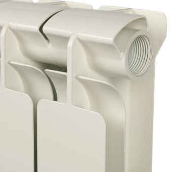 STOUT Bravo 500 8 секций радиатор алюминиевый боковое подключение RAL9010