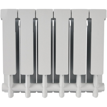 ALPHA 350 6 секций радиатор алюминиевый боковое подключение (белый RAL 9016)