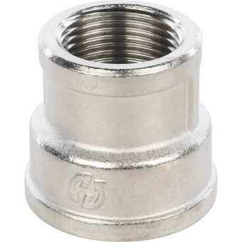 STOUT Муфта ВВ переходная никелированная 1"X3/4