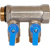 STOUT SMB 6211 341202 STOUT Коллектор с шаровыми кранами 3/4", 2 отвода 1/2" (синие ручки)