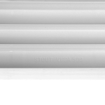 STOUT STYLE 350 12 секций радиатор биметаллический боковое подключение (белый RAL 9010)