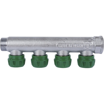 STOUT SMB-6850-343404 STOUT Коллектор регулирующий 3/4", 4 отвода 3/4"ЕК