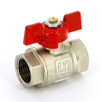 Кран шаровой ВВ 1/2" UNI-FITT полнопроходной бабочка
