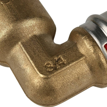 STOUT Угольник-переходник с внутренней резьбой 3/4"х26 для металлопластиковых труб прессовой