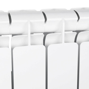 STOUT Bravo 500 11 секций радиатор алюминиевый боковое подключение RAL9010