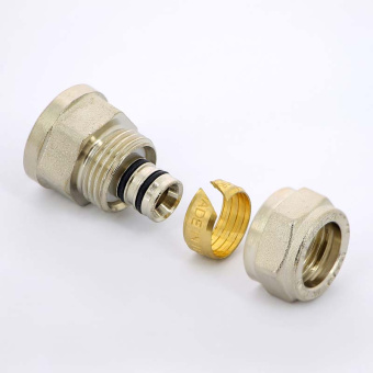 Муфта обжим-В никелированная UNI-FITT 16х1/2"